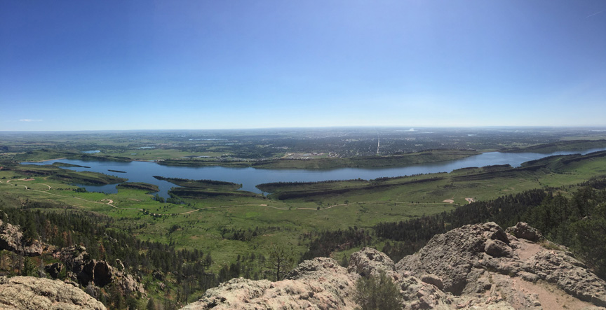 Fort Collins from Arthur's Rock