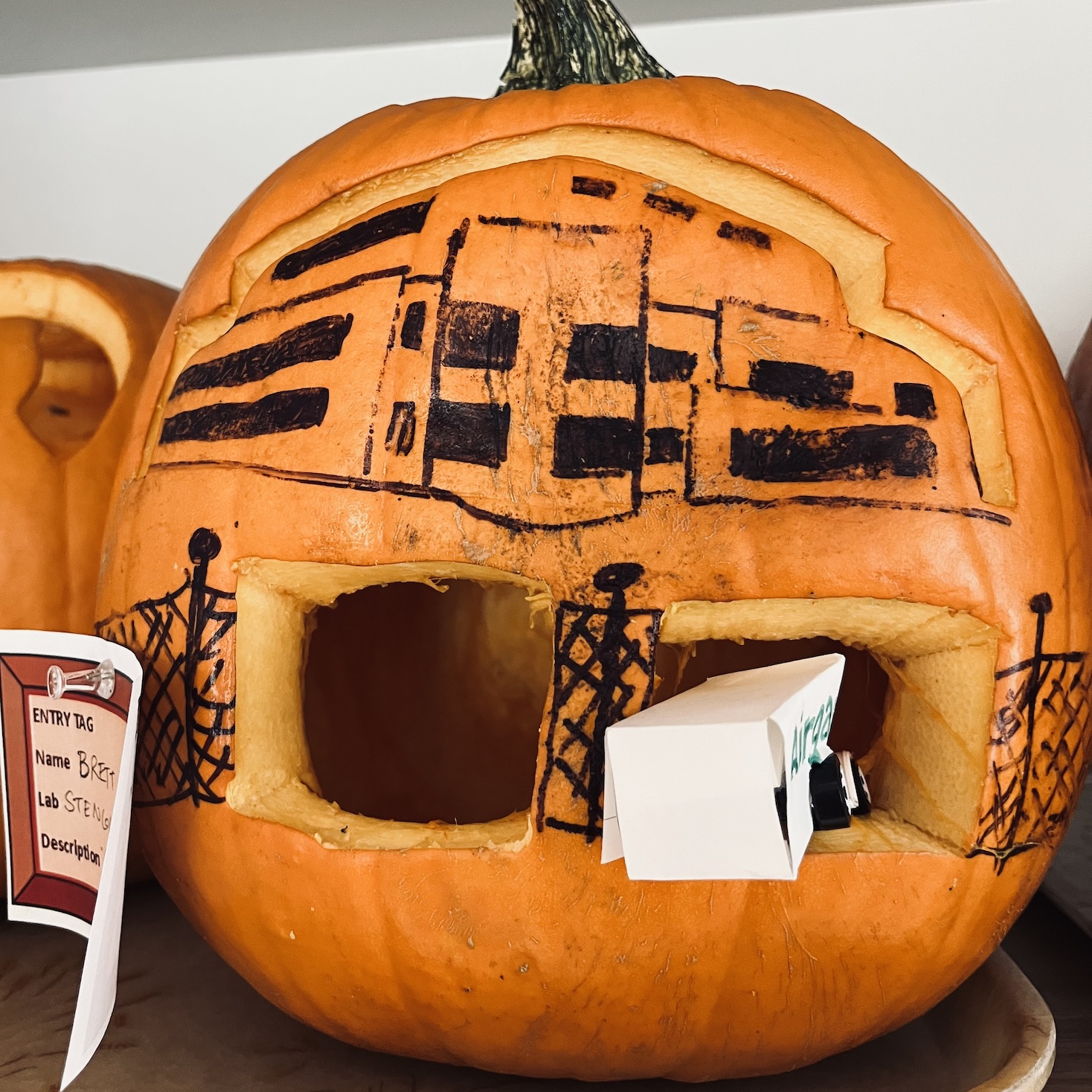 Delivery truck damages the gate by Brett